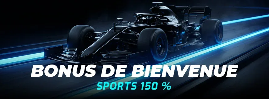 Bonus sport 150 % jusqu'à 1 000 €